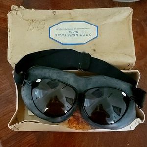 Vintage steam punk motorcycle goggles